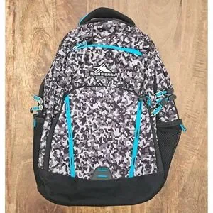 High Sierra RipRap Backpack Camo Adult Book Bag Padded Zip Pockets Travel School