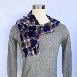 Highland Home Industries Lambswool Vintage Plaid Scarf Men