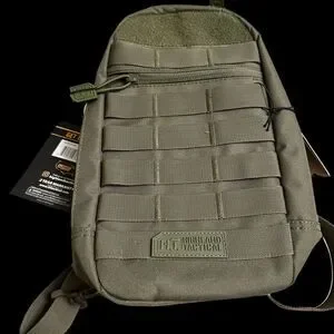 Highland Tactical Adjustable Sling Bag CarryConceal Molle Webbing Army Green NEW