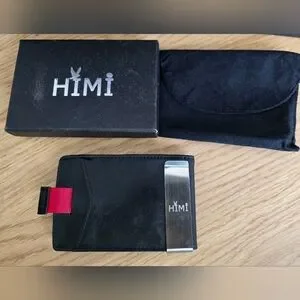 HIMI Men's Wallet Black Leather Bifold - NWOT
