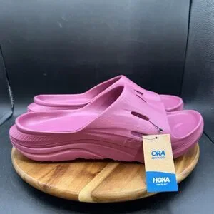 Hoka Men's Size 12 Ora Recovery 3 Beet Root Purple Comfort Slide Sandal Shoes