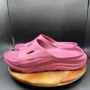 Hoka Men's Size 12 Ora Recovery 3 Beet Root Purple Comfort Slide Sandal Shoes