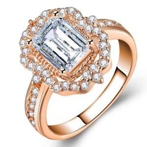 Host Pick Rose Gold Filled White Sapphire Ring
