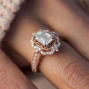 Host Pick Rose Gold Filled White Sapphire Ring