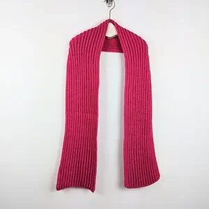 Hot Pink Knit Scarf - NWT