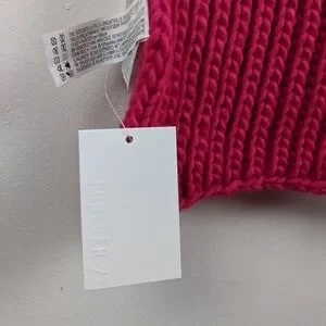Hot Pink Knit Scarf - NWT