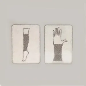 Hudson Fashion Ripped Black Cuffs For Arms Or Legs Matte Opaque Women One Size