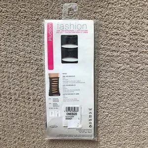 Hudson Fashion Ripped Black Cuffs For Arms Or Legs Matte Opaque Women One Size