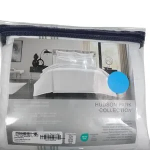 Hudson Park Italian Linens Tivoli Full/Queen Duvet Cover Sateen Open Box