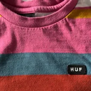 Huf Striped Crew T Tagged M