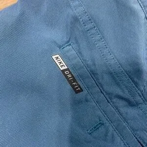Hurley Mens Size 38 Blue Flat Front Lightweight Shorts Performance Hybrid Walk