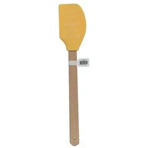 I Like Big Bundts Spatula Yellow Silicone Natural Wood Handle Measurements Gift