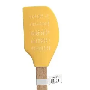 I Like Big Bundts Spatula Yellow Silicone Natural Wood Handle Measurements Gift