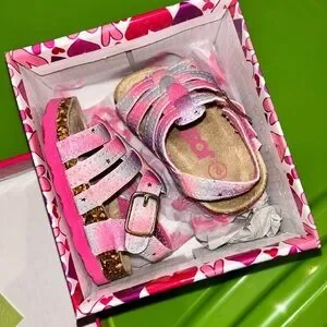 Infant Size 2 Rainbow Pastel Sandals