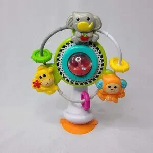 Infantino Bkids Spin Rattle Jungle Safari Ferris Wheel Suction High Chair Toy
