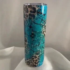 Inspirational Anchor Tumbler With Teal And White Design