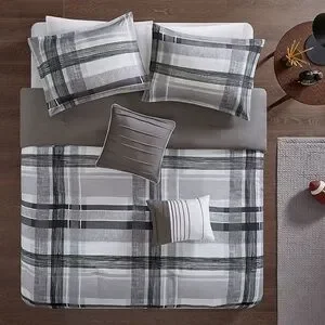 Intelligent Design 4pc Twin Plaid Bedding Set