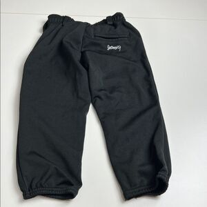 Intensity Girls Size S (7) Black Pull On Softball Pants With Back Pocket