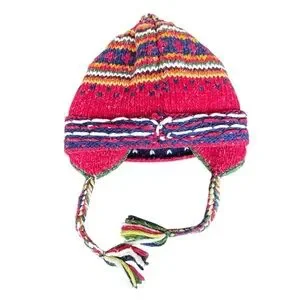 Invisible World Hand Made In Ecuador Wool‎ Blend Hat L