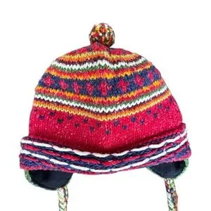 Invisible World Hand Made In Ecuador Wool‎ Blend Hat L