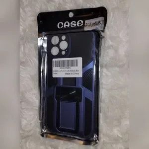 IPhone 12 Pro Max Case W/Magnetic Car Holder Kickstand