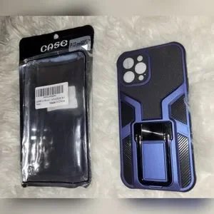 IPhone 12 Pro Max Case W/Magnetic Car Holder Kickstand