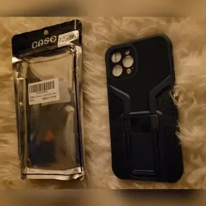 IPhone 12 Pro Max Case W/Magnetic Car Holder Kickstand