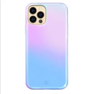 Iridescent Opal IPhone 11 Pro Max Phone Case With Attached Heart Phone Ring