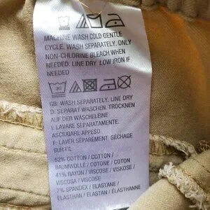 Isaac Mizrahi Live Pull On Cropped Khaki Chinos Size 6