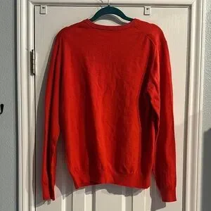 Isaac Mizrahi X Target Silk Blend Red Crewneck Sweater Women’s Large Casual