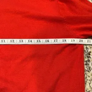 Isaac Mizrahi X Target Silk Blend Red Crewneck Sweater Women’s Large Casual