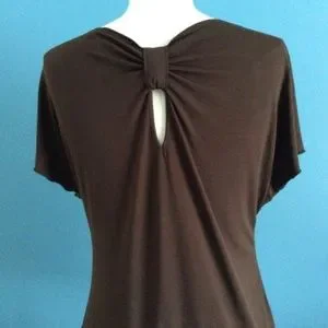 IZ Byer Lace Trim Scoop Neck Top