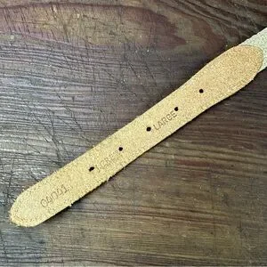 J.Crew Brown Leather And Webbing Tan Belt Like New