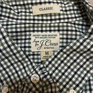 J Crew Classic Plaid Shirt Size Medium