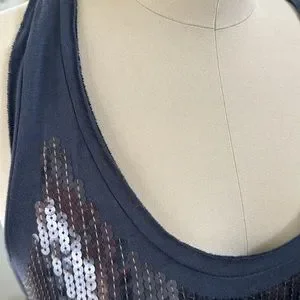 J. Crew Cotton Sequined Tank In Size Medium In EUC