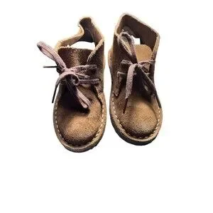 J CREW CREWCUT KIDS' SUEDE MACALISTER BOOTS SHOES TAN BROWN SIZE9 MADE IN ITALY