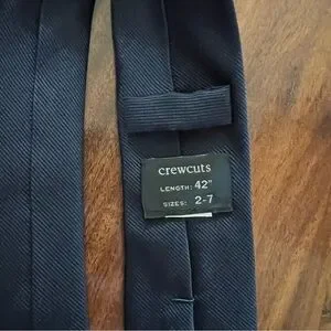 J Crew Crewcuts Kids Navy Blue Silk Tie Size 42”