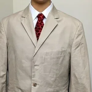 J Crew Men's Blazer Size 42R Tan Sport Coats Quality‎ Suits By J Crew