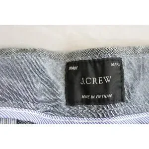 J.Crew Pants Mens Size 36 X 32 Gray Cotton Blend Flat Front Straight Leg Chino