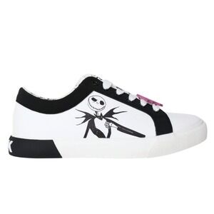 Jack & Sally Shoes Womens 10 Sneakers Black Pink Skellington Nightmare Christmas