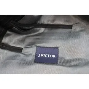 Jack Victor Blazer Men's 48R Black Wool Notch Lapel Single Vented Suit Jacket