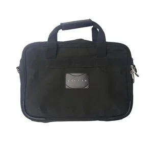 Jaguar Laptop Bag Briefcase Black Nylon Organizer Padded Compartment Zip Handles