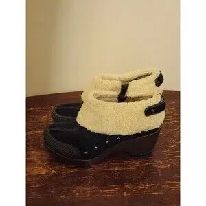 Jambu Boots Holland Womens Black Boho Size 10 Faux Fur Cuff Casual Ankle Booties