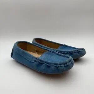 Janie & Jack‎ Boys Blue Suede Shoes Slip On Great For Easter Outfit Sz 10-11