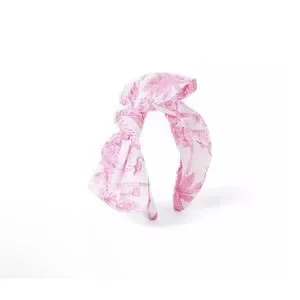 Janie & Jack Flamingo Toile Bow Headband OS