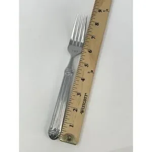 JC PENNEY COLONNADE Stainless Glossy Dinner Place Forks 8.25" Set Of 4