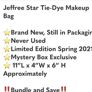 Jeffree Star Yellow And Pink Cosmetics Bag Spring 2001Star-Embellished Bag