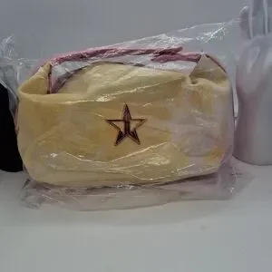 Jeffree Star Yellow and Pink Cosmetics Bag Spring 2001Star-Embellished Bag