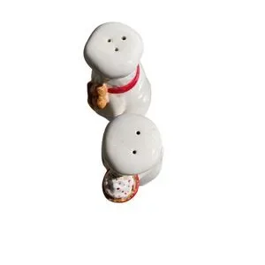Jennifer Brinley Santa Holiday Salt And Pepper Shakers Vintage