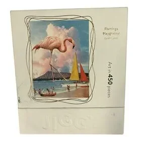 Jiggy Flamingo Playground by Karen Lynch Puzzle
